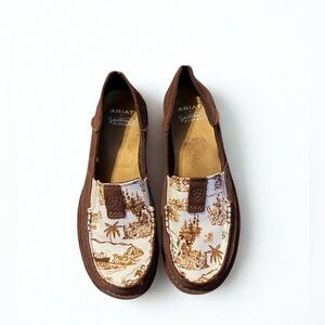 Ariat Brown and Cream Western Aloha